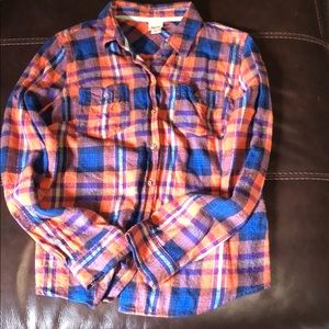 Orange and Blue Flannel